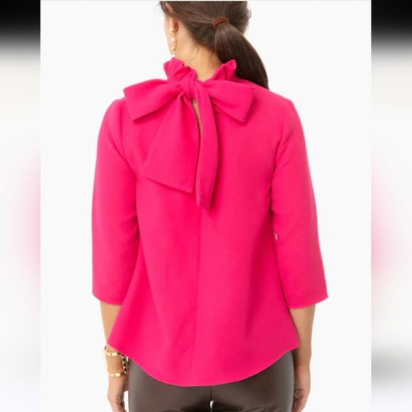 Tuckernuck Pomander Place Fuchsia Faye Blouse Size Medium - Picture 5 of 14